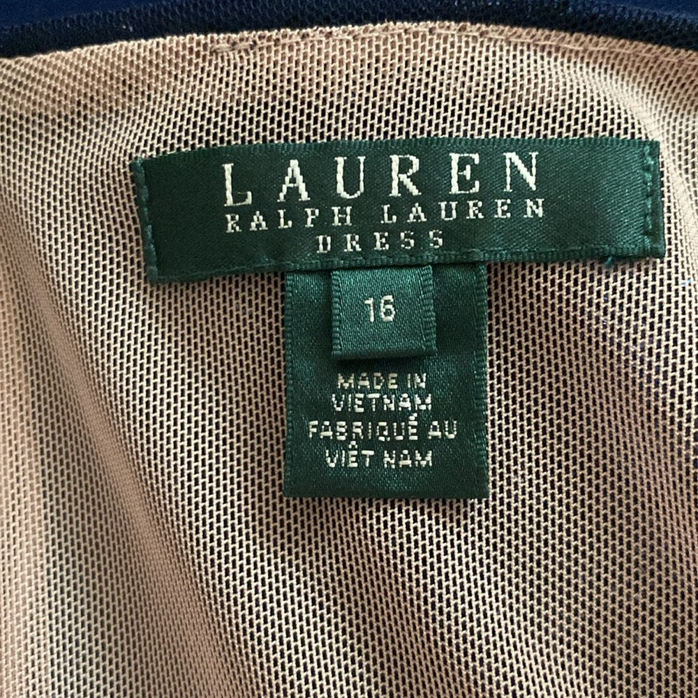 Ralph Lauren size 16 dark blue sequin dress - Picture 9 of 12